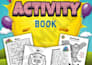 design kids activity book interior and cover for amazon KDP